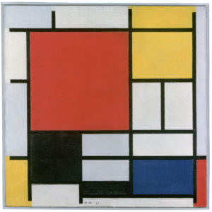 Catalogue no. SCH-1957-0071 0333329     Piet Mondriaan     Title: Composition with Large Red Plane, Yellow, Black, Gray and Blue Painting scan van neg juni2006